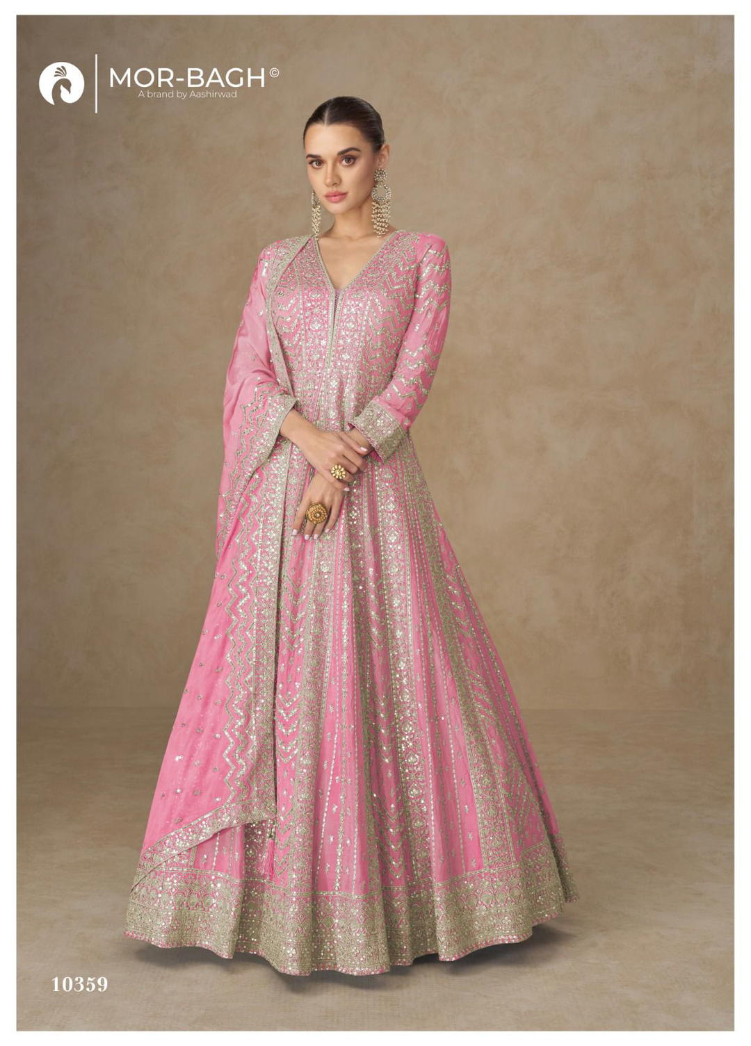 Anarkali By Om Sai Designer Silk Gown Wholesaler In India 1