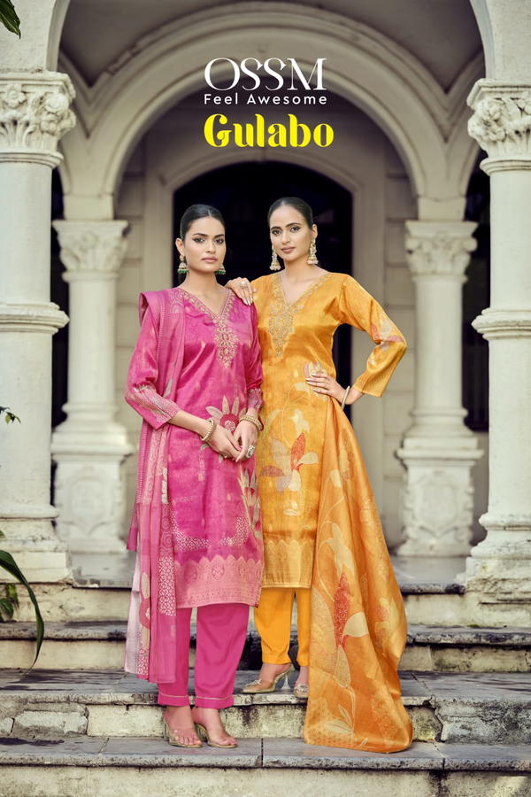 Gulabo By Ossm Designer Silk Salwar Kameez Wholesaler In India
