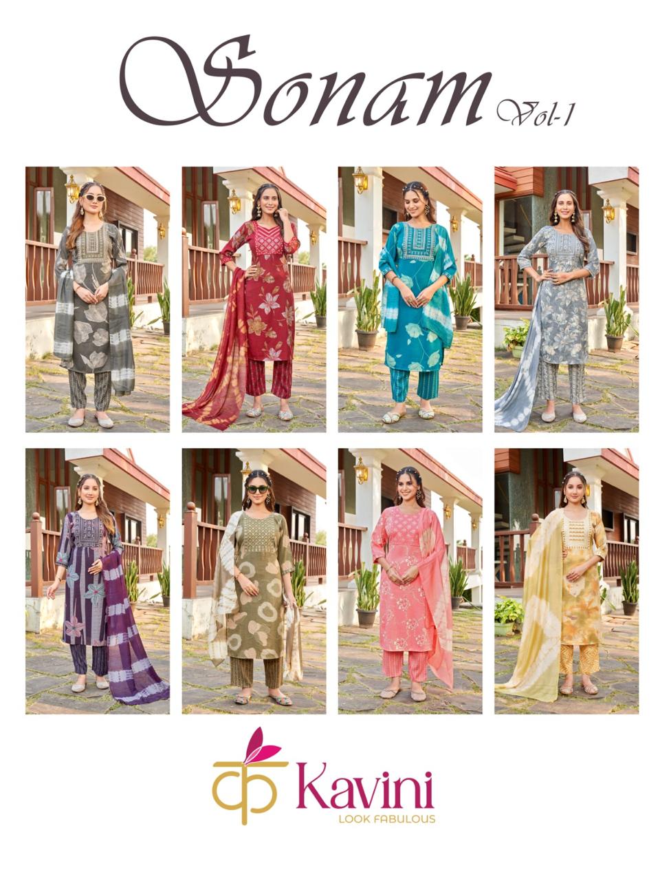 Sonam Vol 1 By Kavini Designer Print Salwar Kameez Wholesaler In India 1