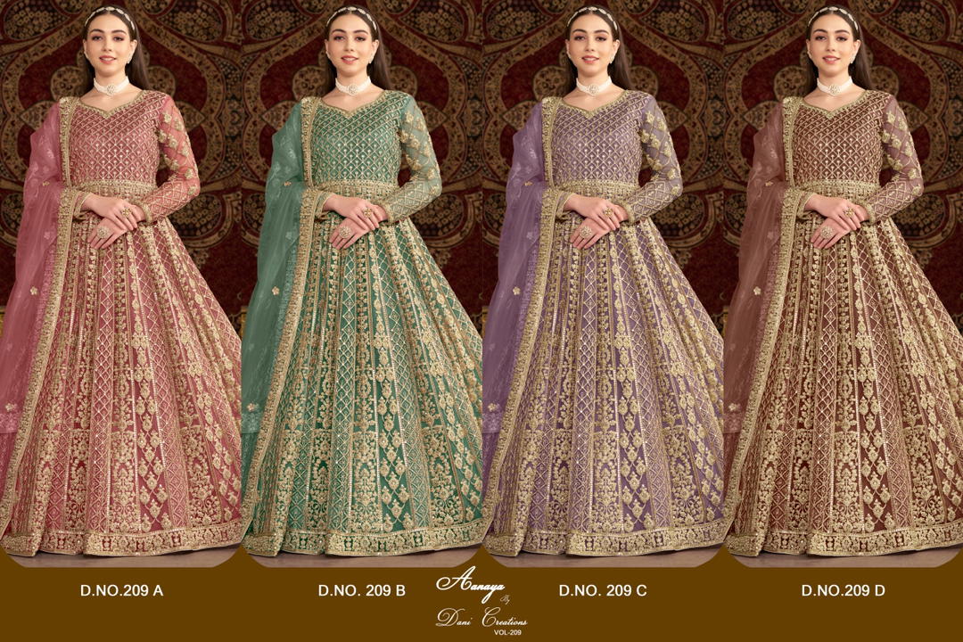 Aanya Vol 209 By Dani Creation Designer Premium Gown Wholesaler In India 1