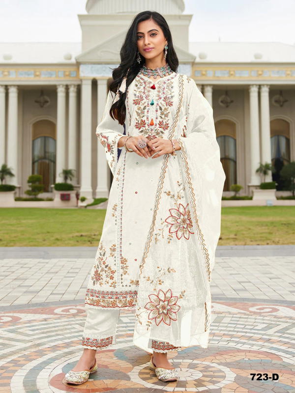 Sitarah 723 By Om Sai Designer Salwar Kameez Wholesaler In India