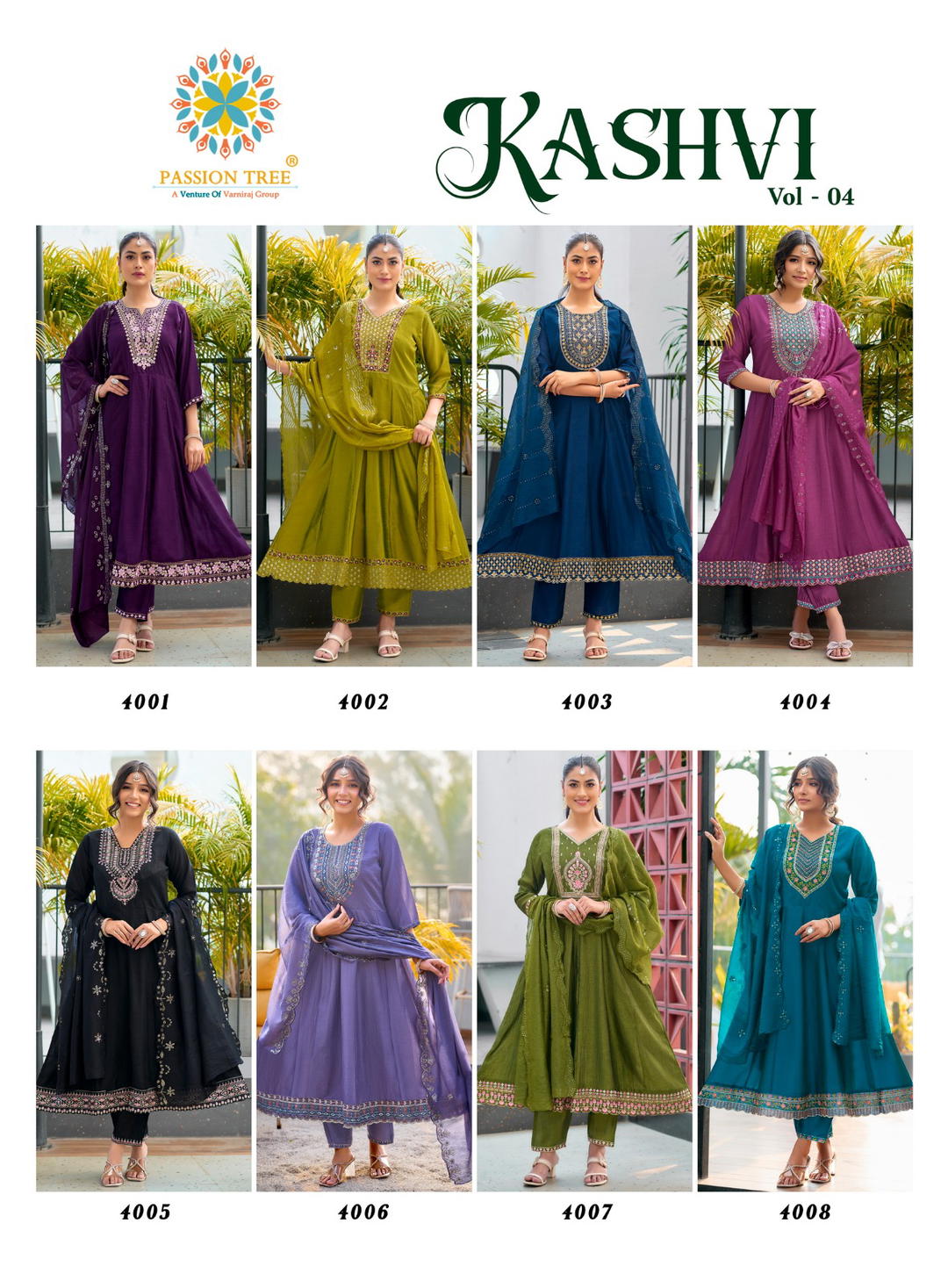 Kashvi Vol-4 By Passion Tree Designer Silk Salwar Kameez Wholesaler In India 1