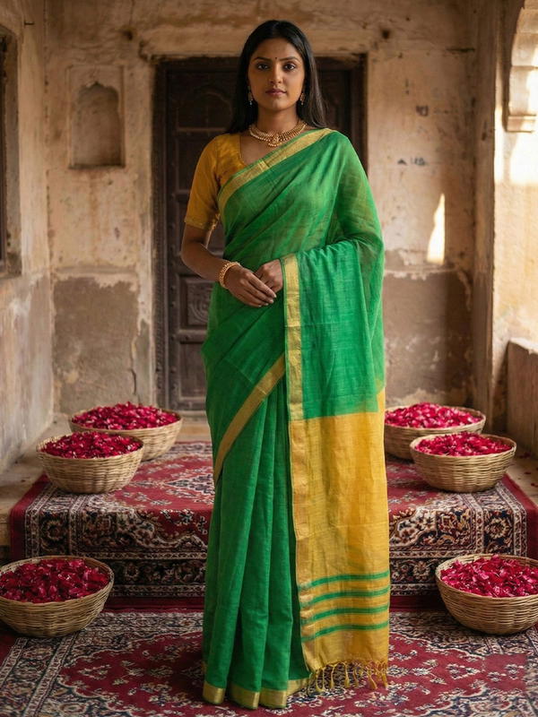 Varnda Cotton By Sangam Print Designer Premium Saree Wholesaler In India