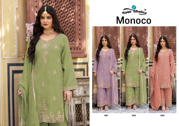 Monoco By Your choice Designer Pakisani Salwar Kameez Wholesaler In India