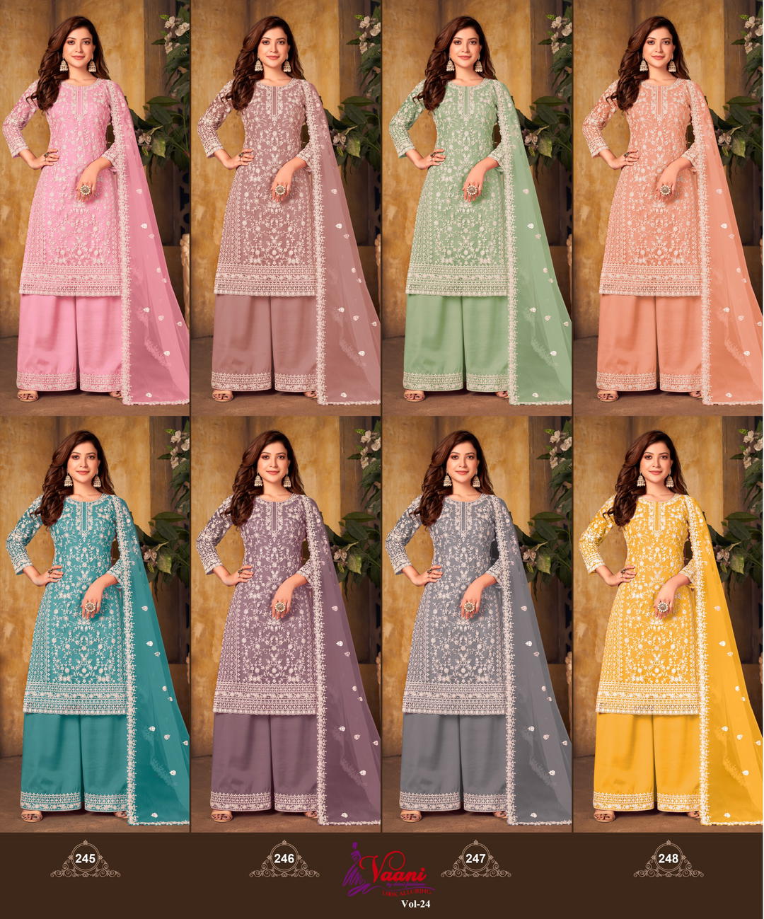 Vaani Vol-24 By Dani Creation Designer Premium Salwar Kameez Wholesaler In India 1