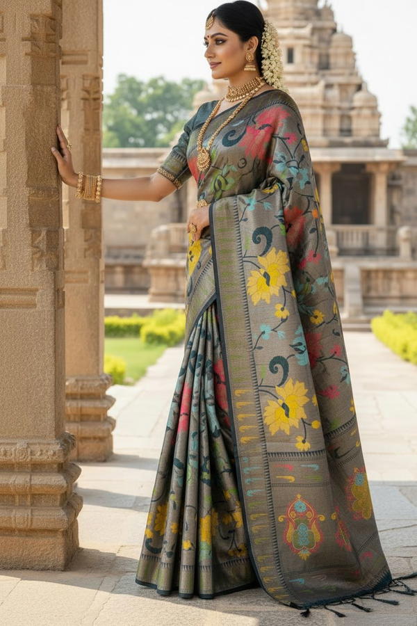 Paithni Silk By Gk Trendz Designer Premium Silk Saree Wholesaler In India