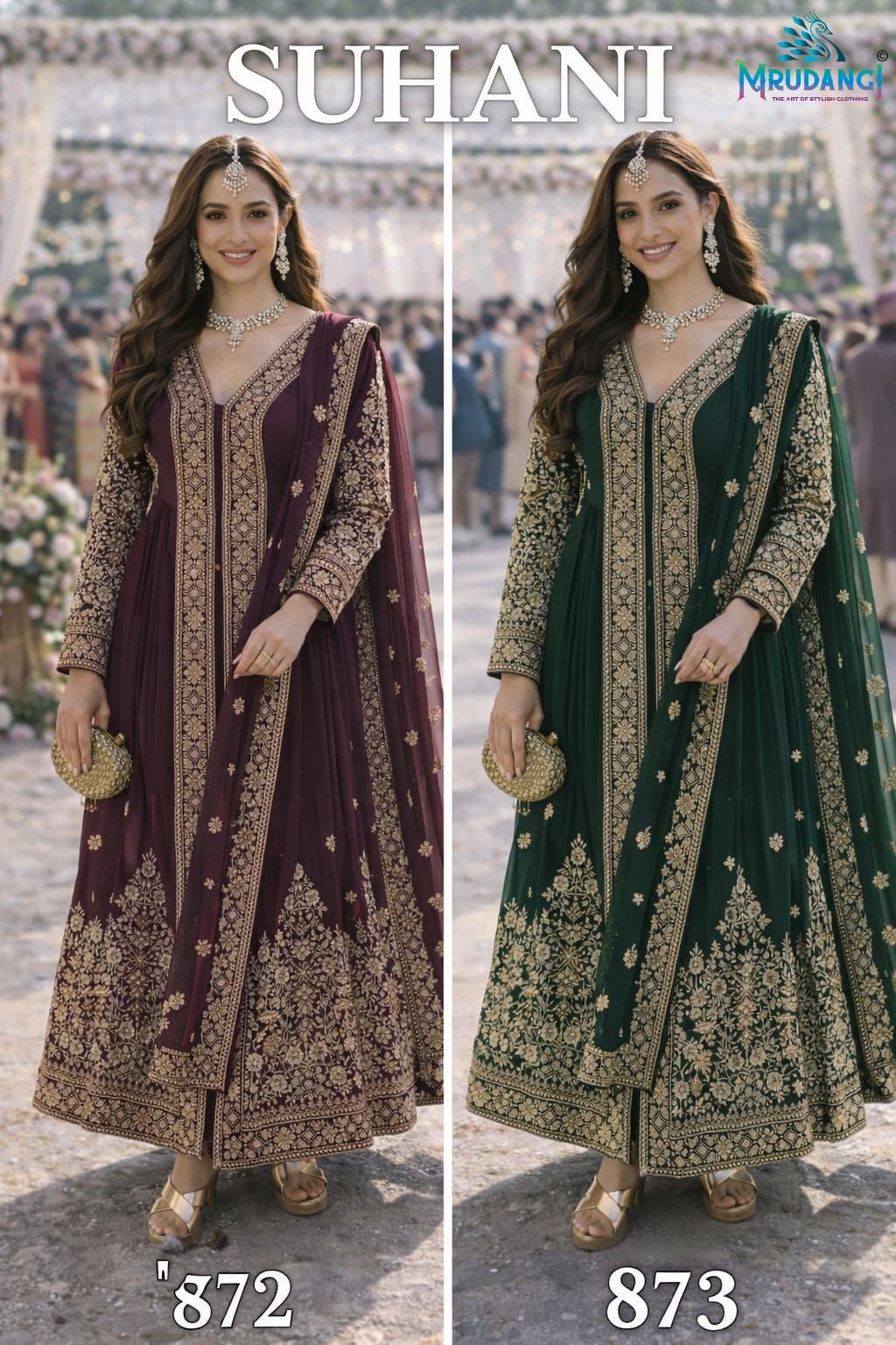 Suhani By Mrudangi Designer Premium Gown Wholesaler In India 1