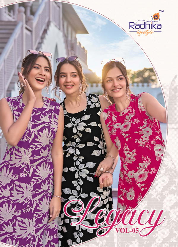 Legacy Vol 5 By Radhika lifestyle Designer Premium Kurti Wholesaler In India