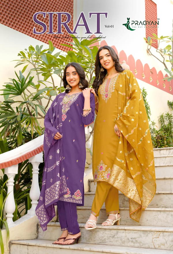 Sirat Vol 1 By Pragyan Designer Silk Salwar Kameez Wholesaler In India