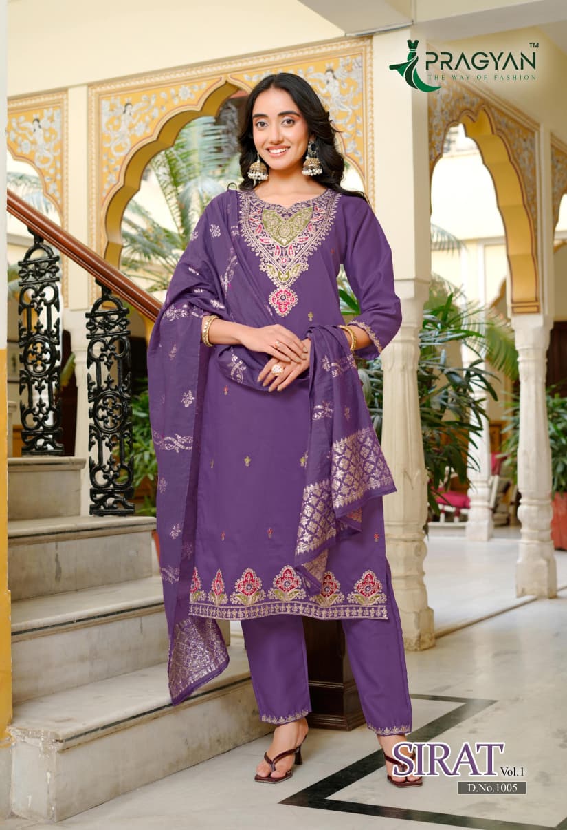Sirat Vol 1 By Pragyan Designer Silk Salwar Kameez Wholesaler In India 1
