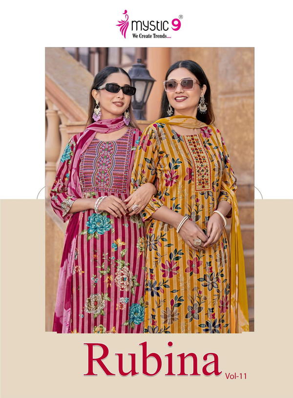 Rubina Vol 11 By  Mystic9 Designer Premium Salwar Kameez Wholesaler In India