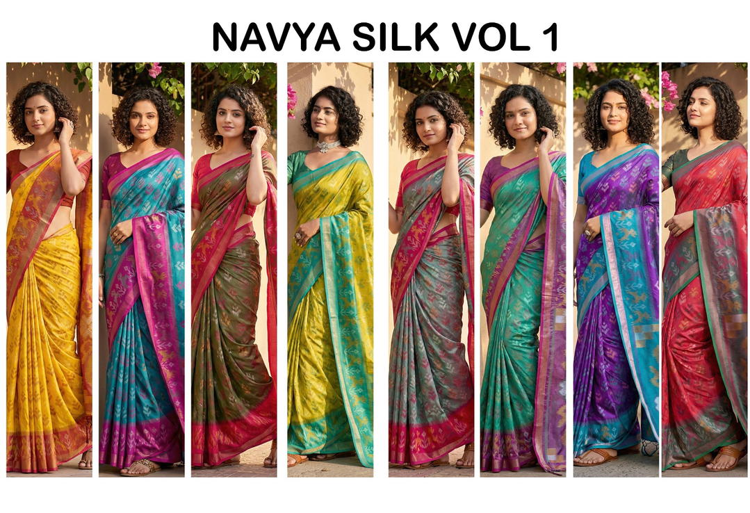 Navya Silk Vol 1 By Sangam Print Designer Premium Saree Wholesaler In India 1
