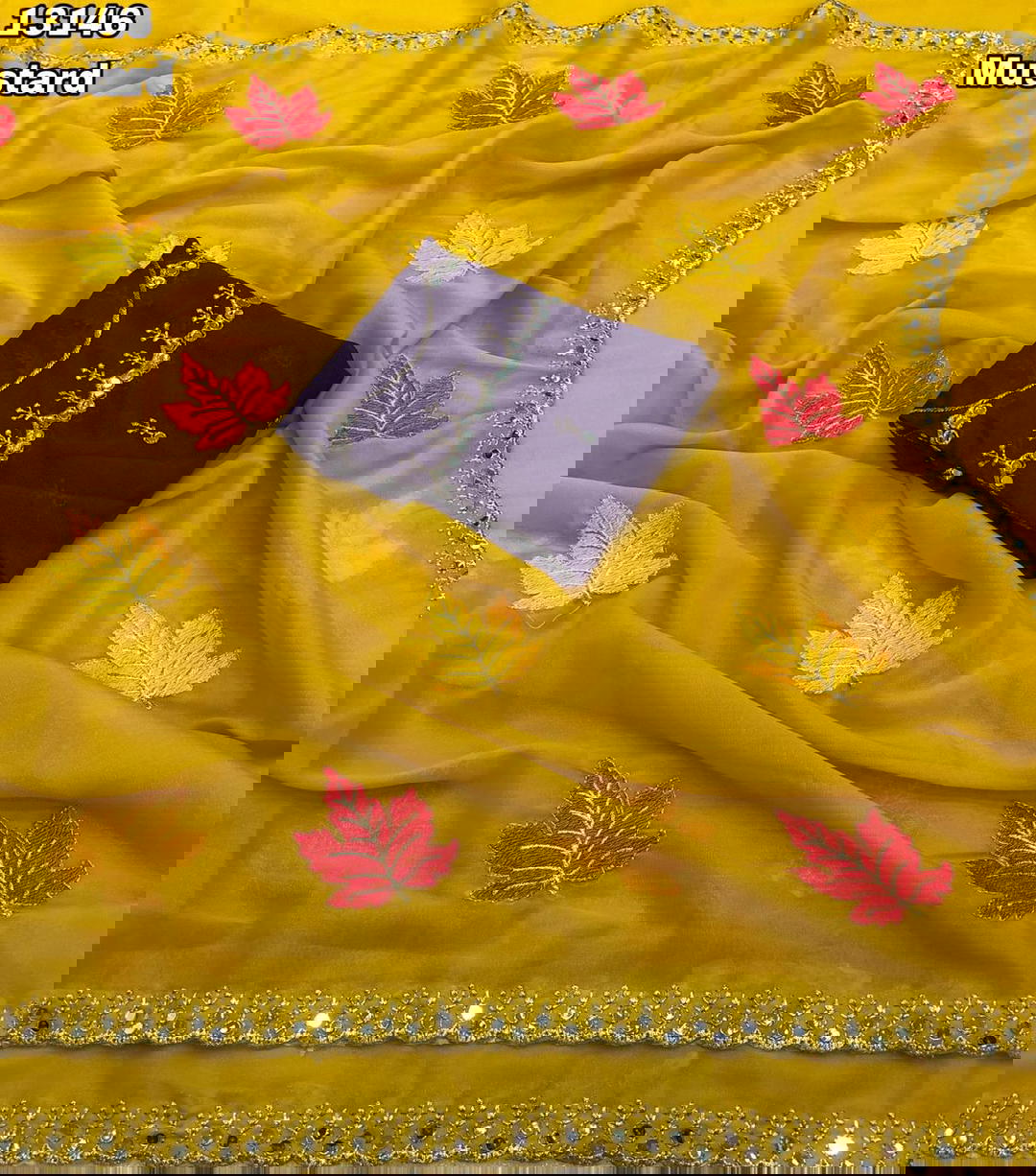 Ishma By Af Brand Designer Premium Georgette Saree Wholesaler In India 1