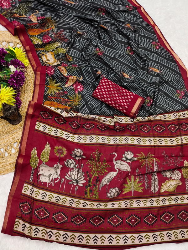 Mul Cotton By Gk Trendz Designer Premium Silk Saree Wholesaler In India
