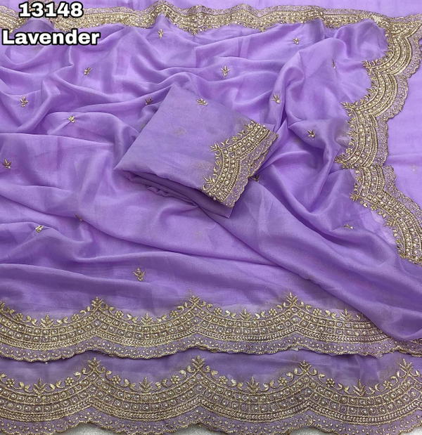 Latafat By Af Brand Designer Premium Georgette Saree Wholesaler In India