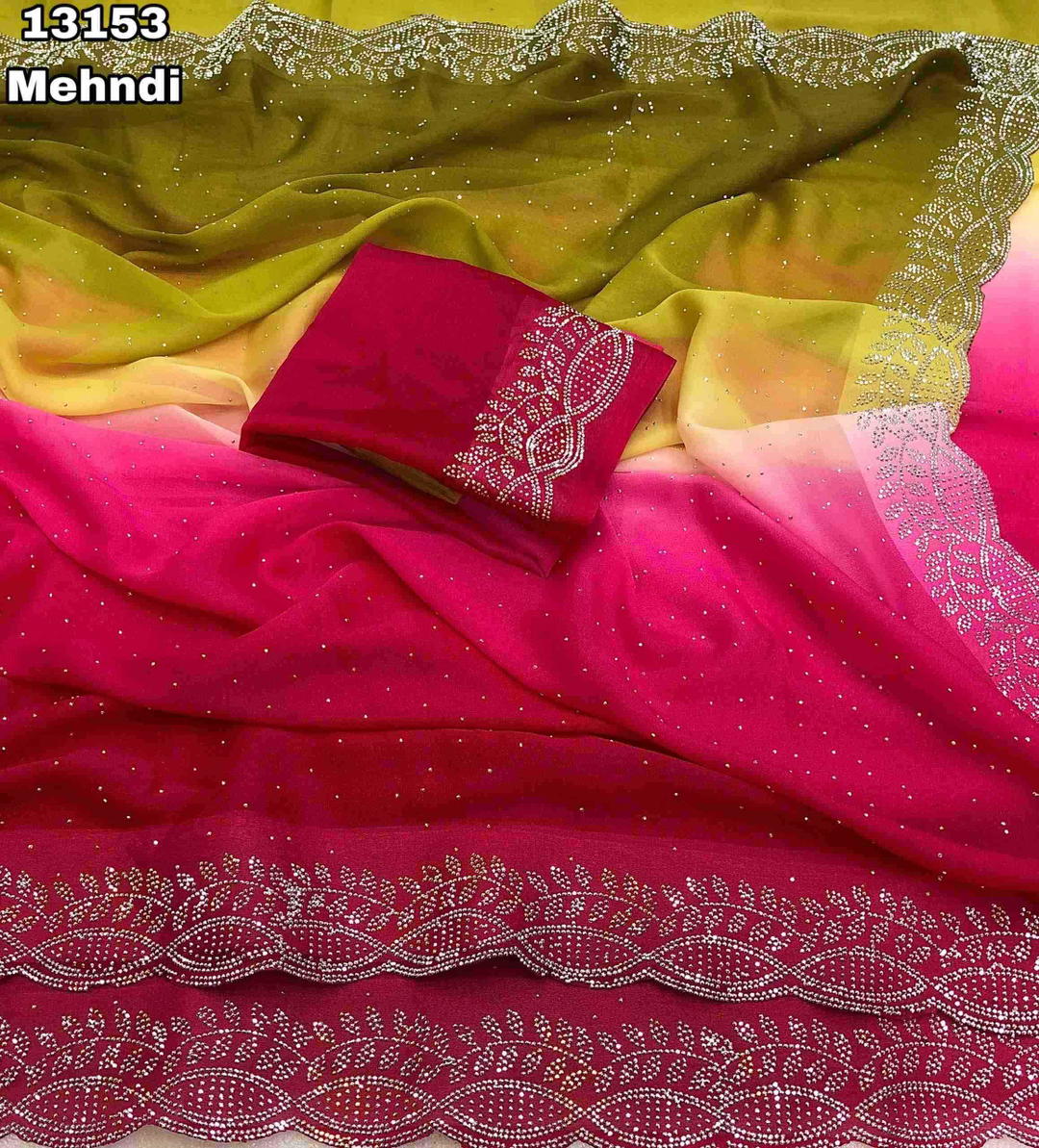 Johri By Af Brand Designer Premium Georgette Saree Wholesaler In India 1