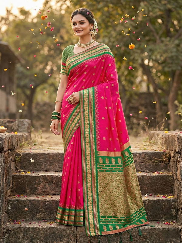Kanchivaram By Sangam Print Designer Premium Silk Saree Wholesaler In India