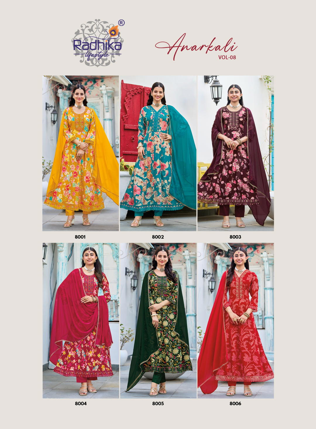 Anarkali Vol 8 By Radhika lifestyle Designer Premium Gown Wholesaler In India 1
