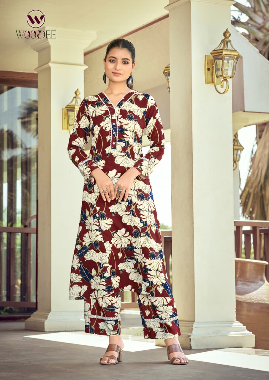 Shakira Vol 3 Woodee Designer Premium Co-ord Set Wholesaler In India 1