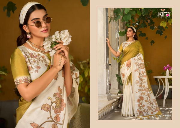 Kalam Temple By Kira Designer Premium Saree Wholesaler In India