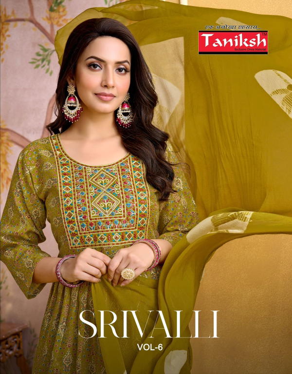 Srivalli Vol 6 By Taniksh Designer Premium Salwar Kameez wholesaler In India