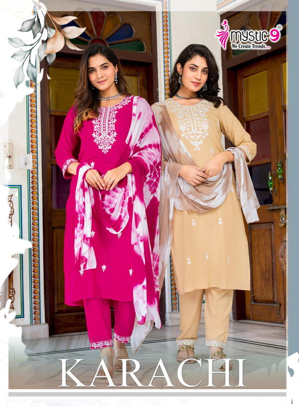 Karachi Vol 9 By Mystic9 Designer Premium Salwar Kameez Wholesaler In India