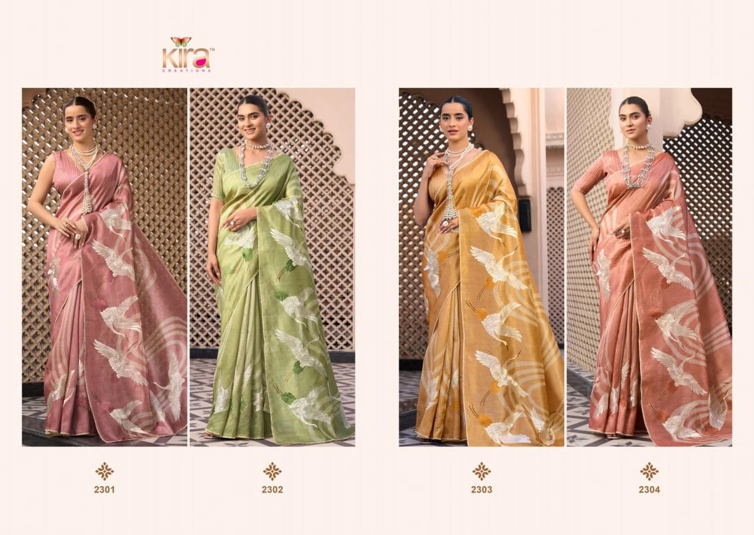 Katha Silk By Kira Designer Premium Saree Wholesaler In India 1
