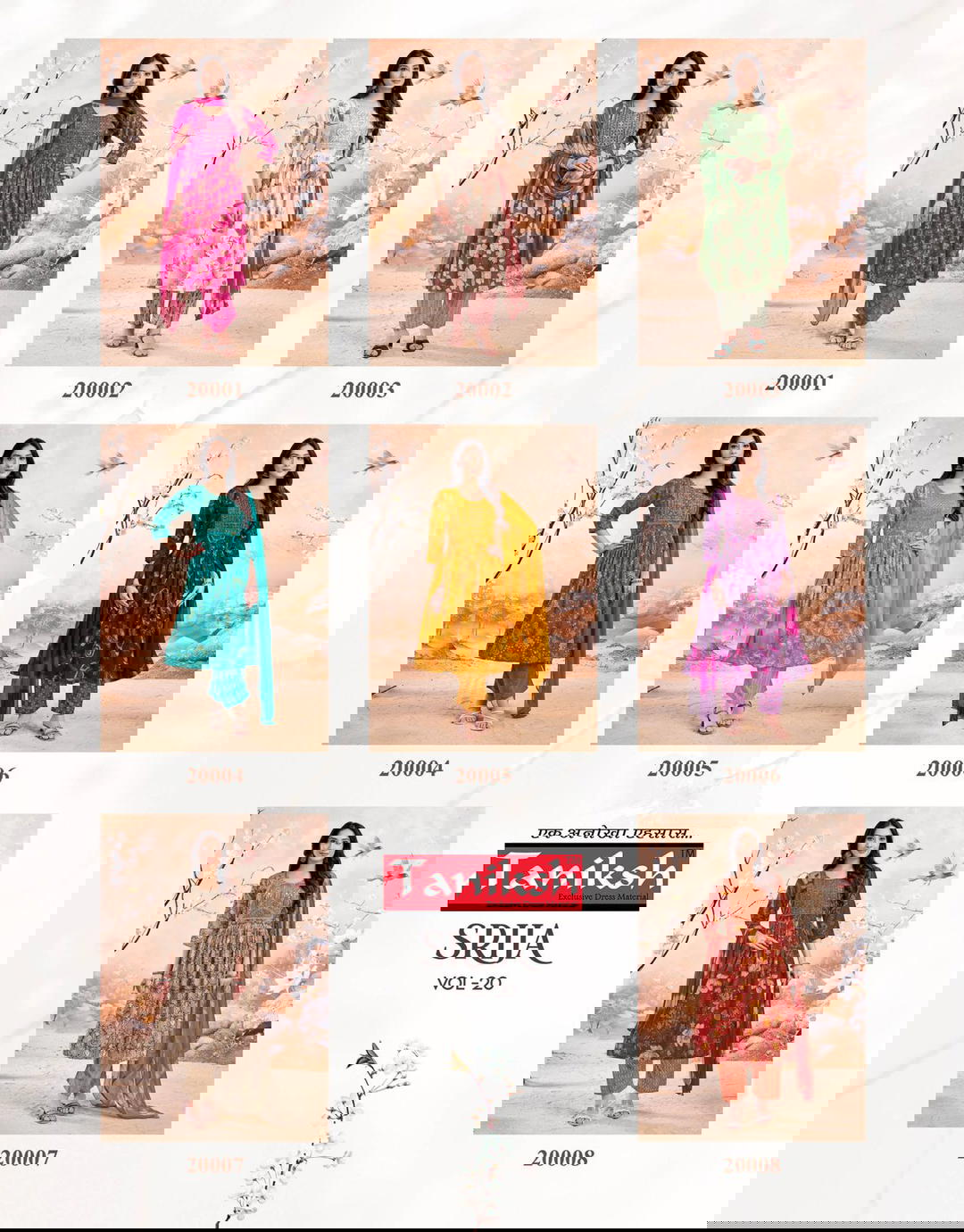 Srija Vol 20 By Taniksh Designer Premium Salwar Kameez wholesaler In India 1