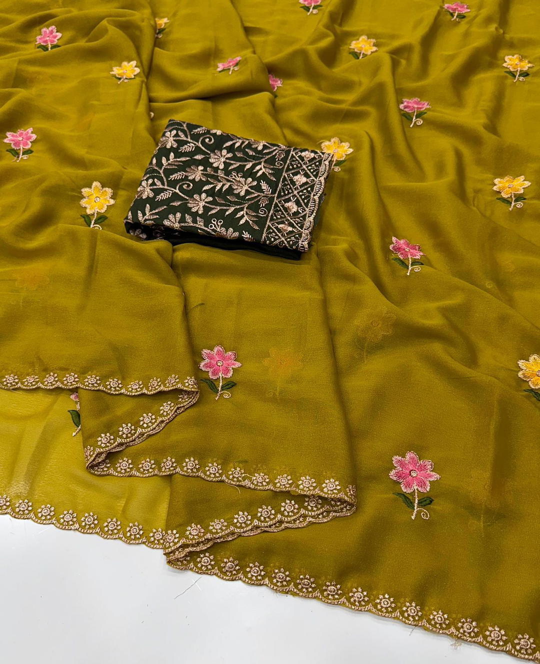 Vol 73 By Kf Designer Premium Georgette Saree Wholesaler In India 1