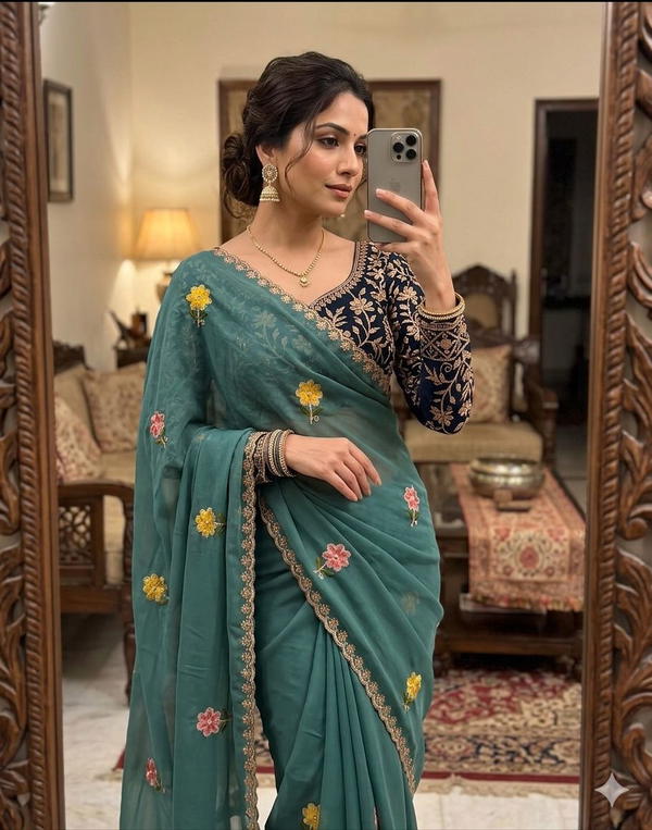 Vol 73 By Kf Designer Premium Georgette Saree Wholesaler In India