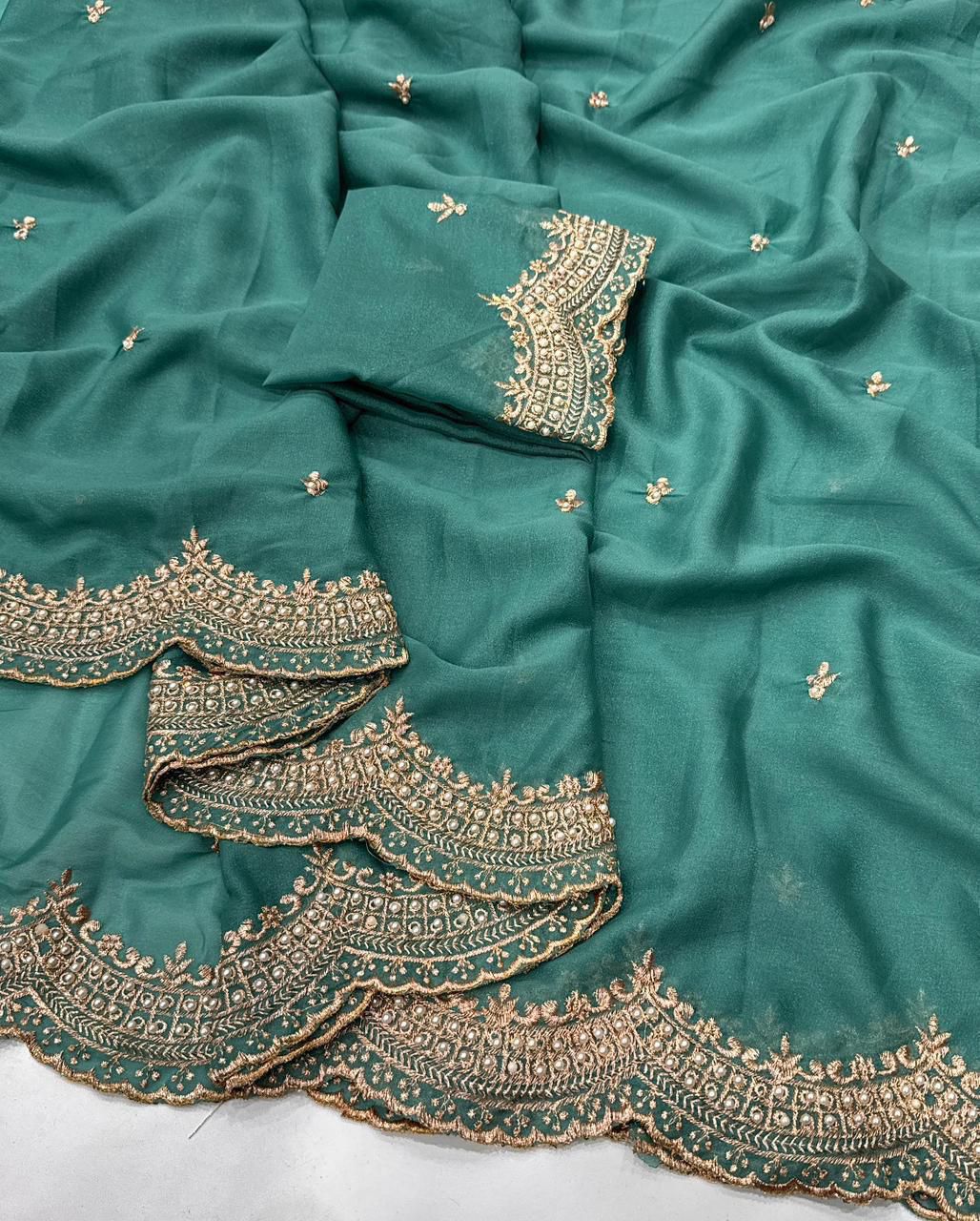 Vol 57 By Kf Designer Premium Georgette Saree Wholesaler In India 1