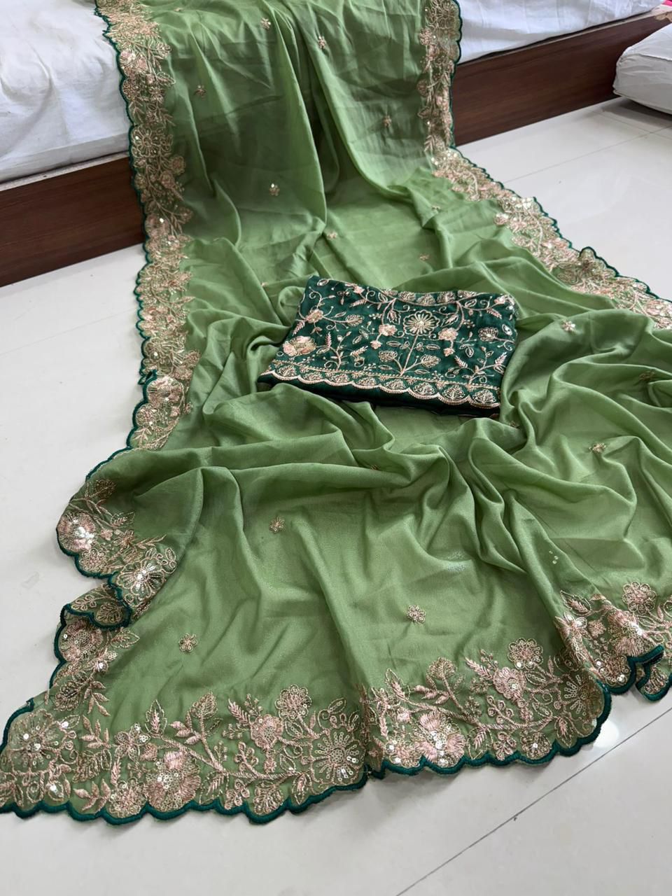 Vol 51 By Kf Designer Premium Georgette Saree Wholesaler In India 1