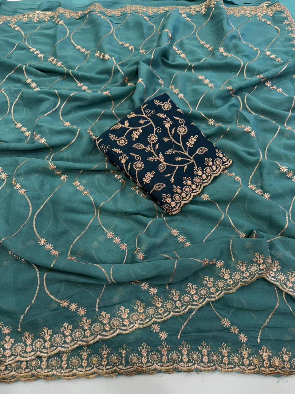 Vol 67 By Kf Designer Premium Georgette Saree Wholesaler In India 1