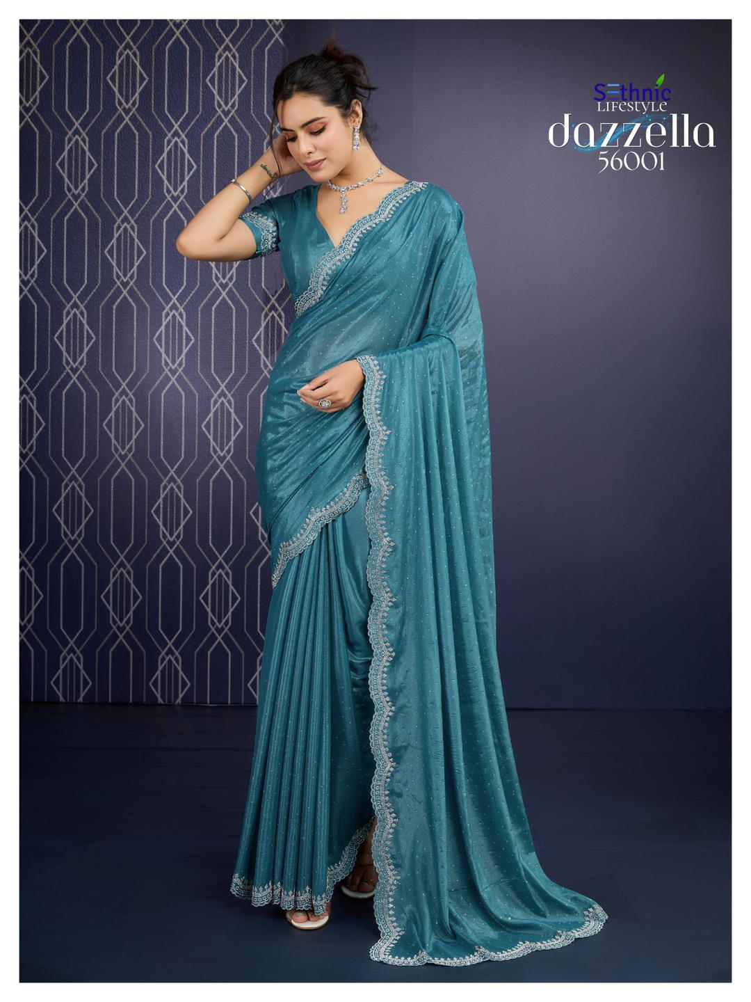 Dazzella By Sethnic Designer Premium Georgette Saree Wholesaler In India 1