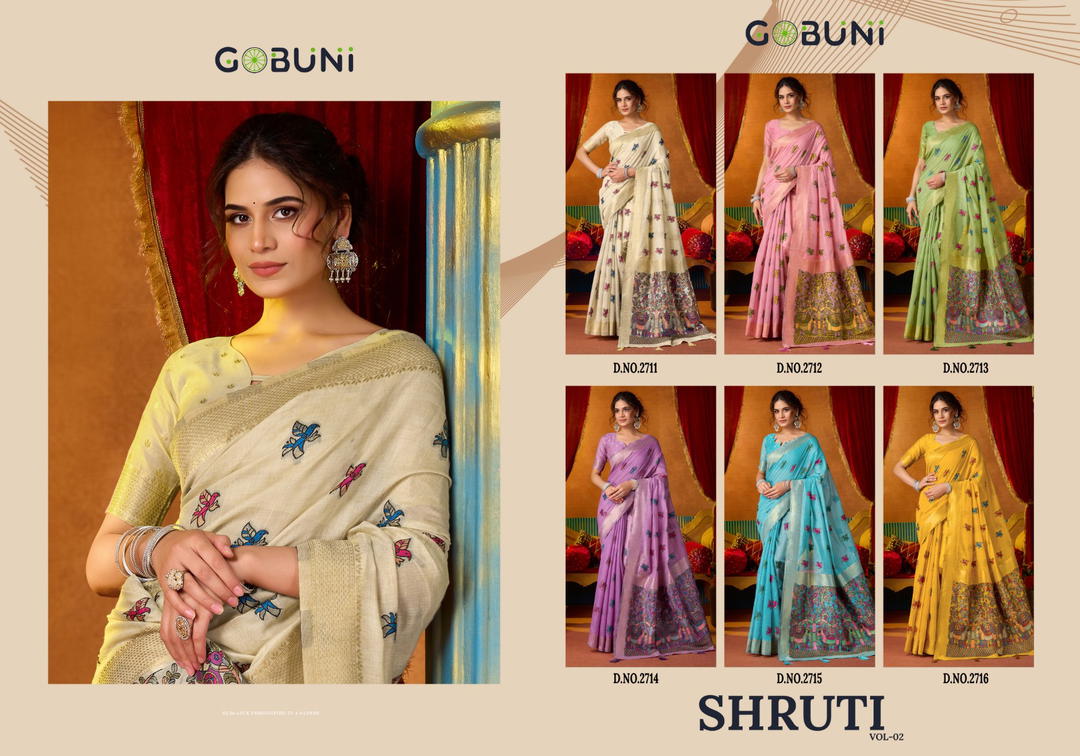 Shruti Vol 2 By Gobuni Designer Premium Saree Wholesaler In India 1