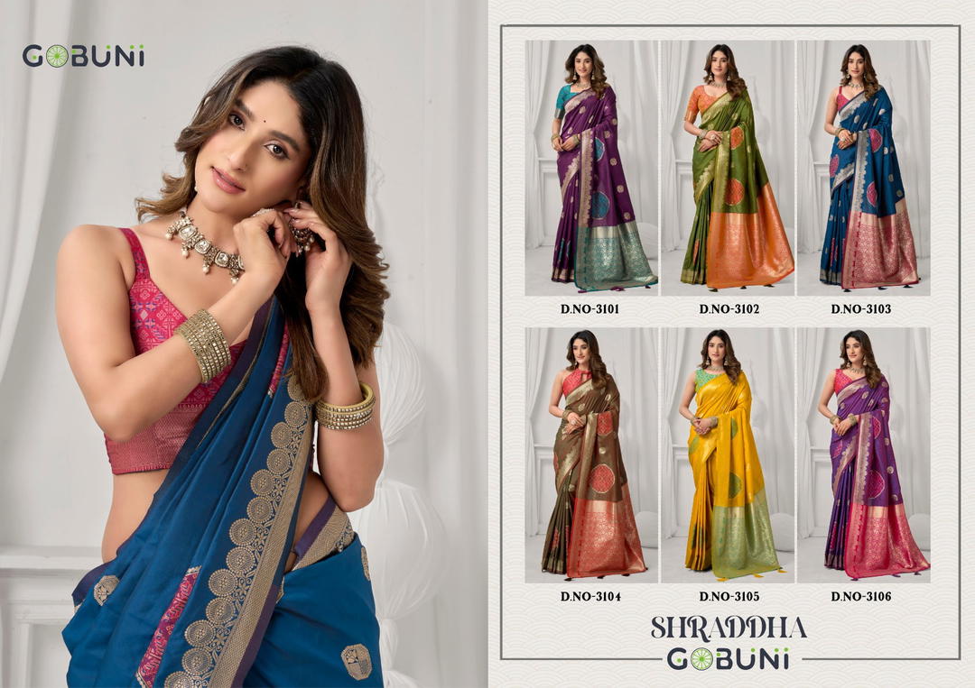 Shraddha By Gobuni Designer Premium Silk Saree Wholesaler In India 1