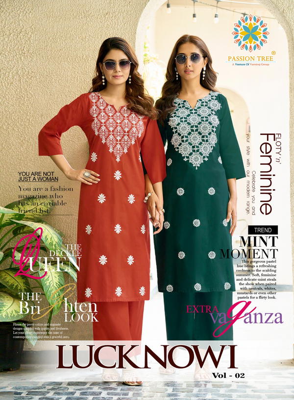 Lucknowi Vol 2 By Passion Tree Designer Salwar Kameez Wholesaler In India