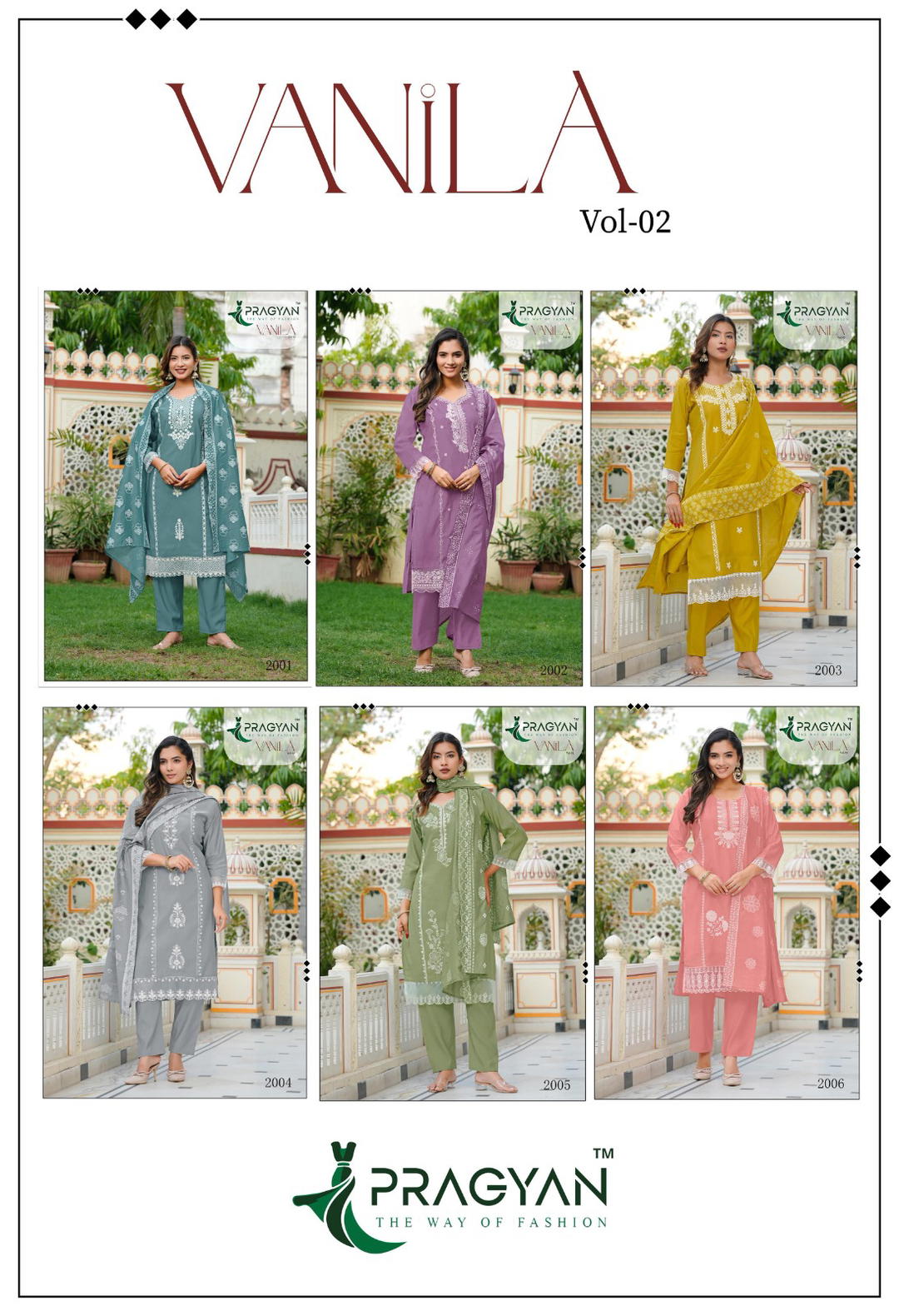 Vanila 2 By Pragyan Designer Silk Salwar Kameez Wholesaler In India 1