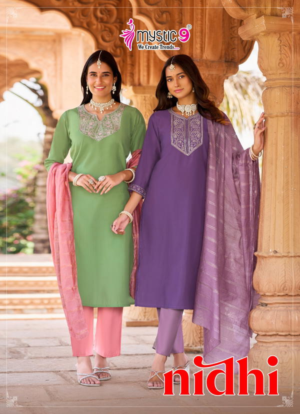 Nidhi Vol 1 By Mystic 9 Designer Premium Salwar kameez Wholesaler In India