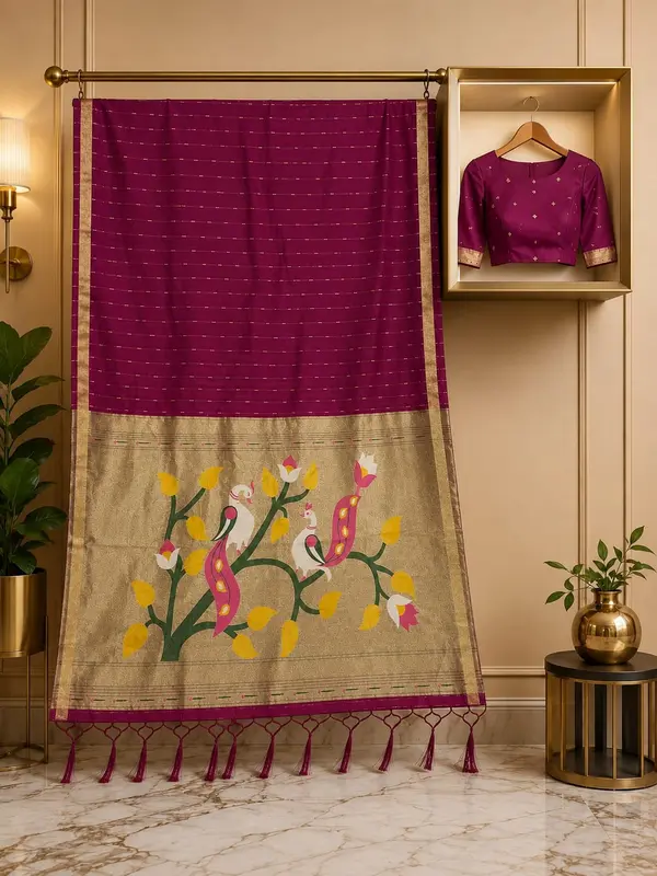 Royal Paithani 3 By 3m Silk Designer Premium Saree Wholesaler In India
