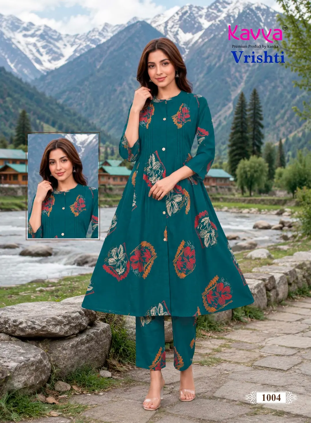 Vrishti Vol 1 Kavya Kurti Designer Premium Cord- Set wholesaler In India 1