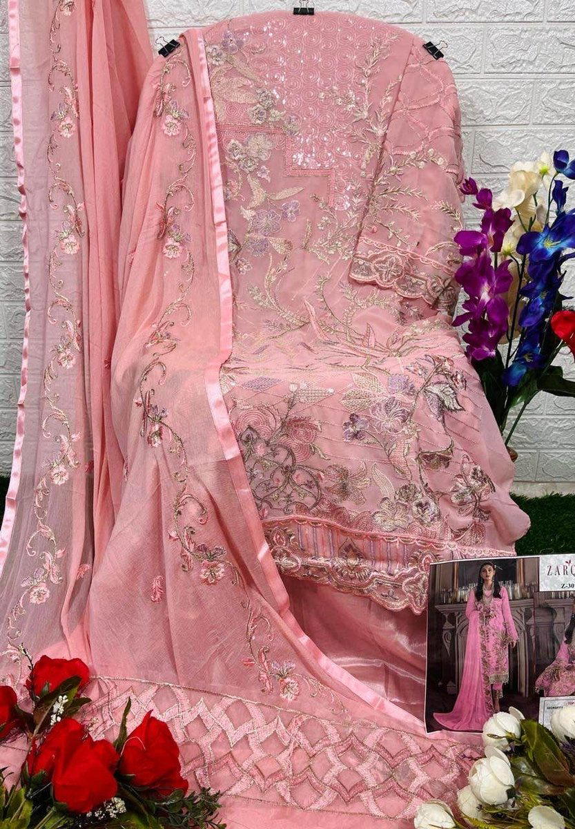 ZARQASH Z-3024 DESIGNER SALWAR SUIT WHOLESALER IN SURAT 1