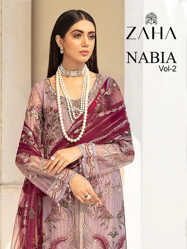 ZAHA NABIA VOL 2 PAKISTANI SALWAR SUIT WHOLESALER IN SURAT