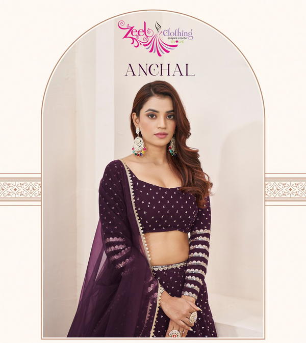 ANCHAL BY ZEEL GEORGETTE LEHENGA CHOLI MANUFACTURER IN INDIA