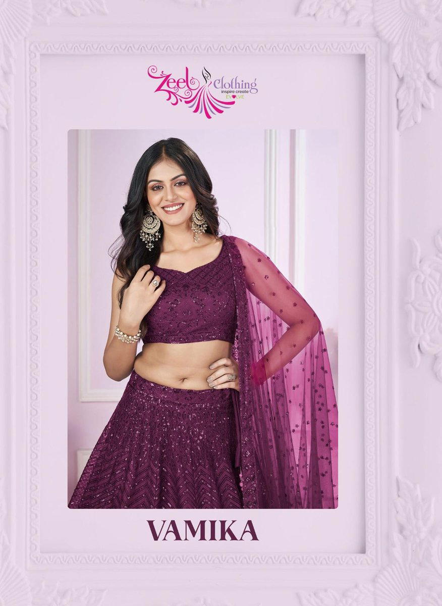ZEEL VAMIKA ALL HIT DESIGNR LEHENGA CHOLI WHOLESALER IN SURAT 1