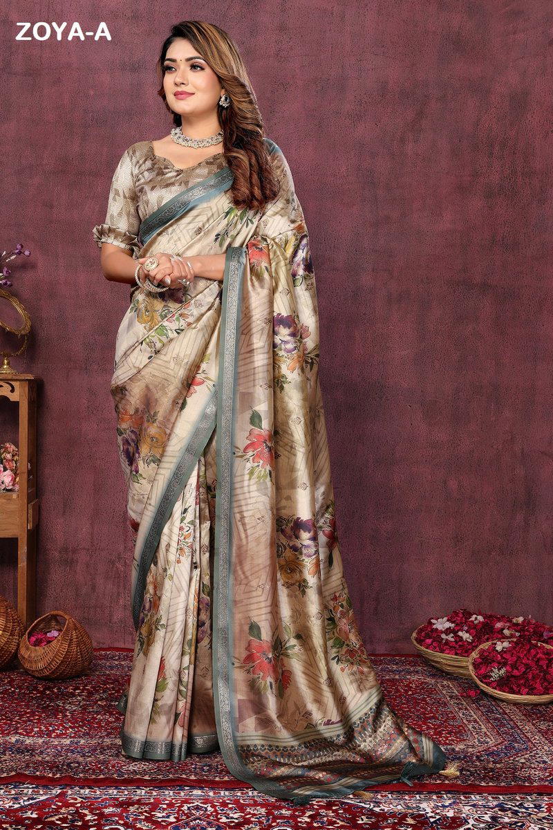 SHRI RANA CREATION ZOYA A TO F WEAVING SILK SAREE WHOLESALER IN SURAT 1