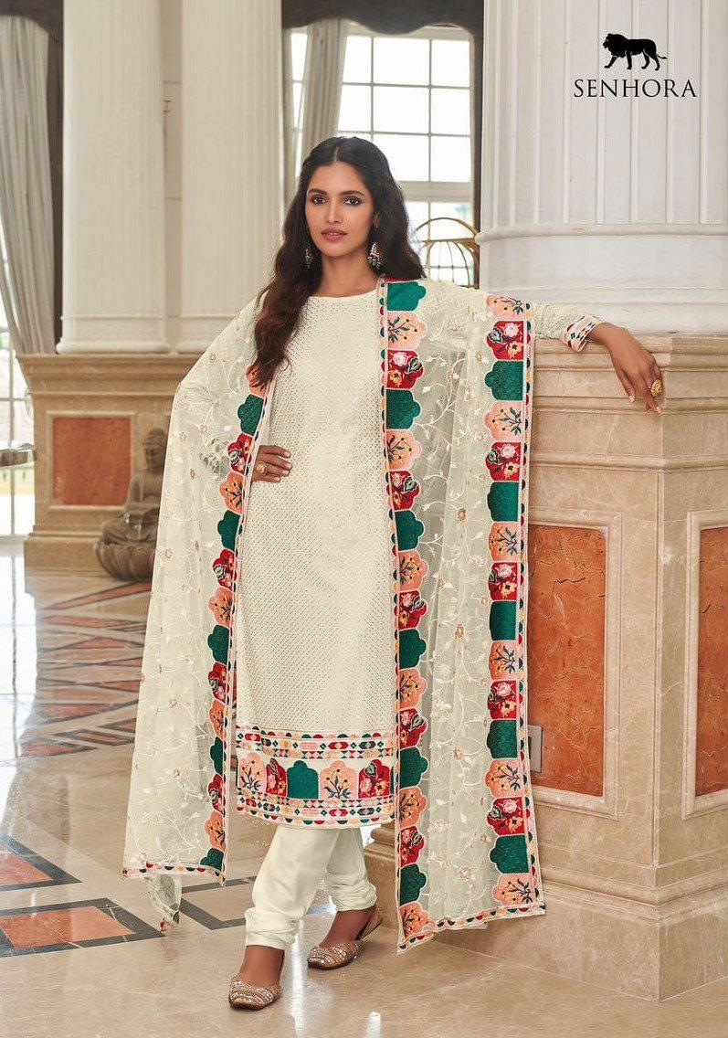 SYEDA BY SENHORA REAL GEORGETTE SALWAR KAMEEZ WHOLESALER IN SURAT 1