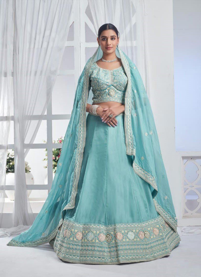BRIDESMAID VOL 3 BY ANANTESH PREMIUM NET LEHENGA CHOLI WHOLESALER IN INDIA 1