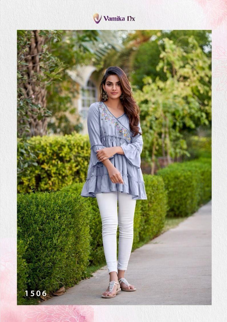 RANG MAHAL VOL 2 BY VAMIKA NX HEAVY REYON TOP WHOLESALER IN SURAT 1
