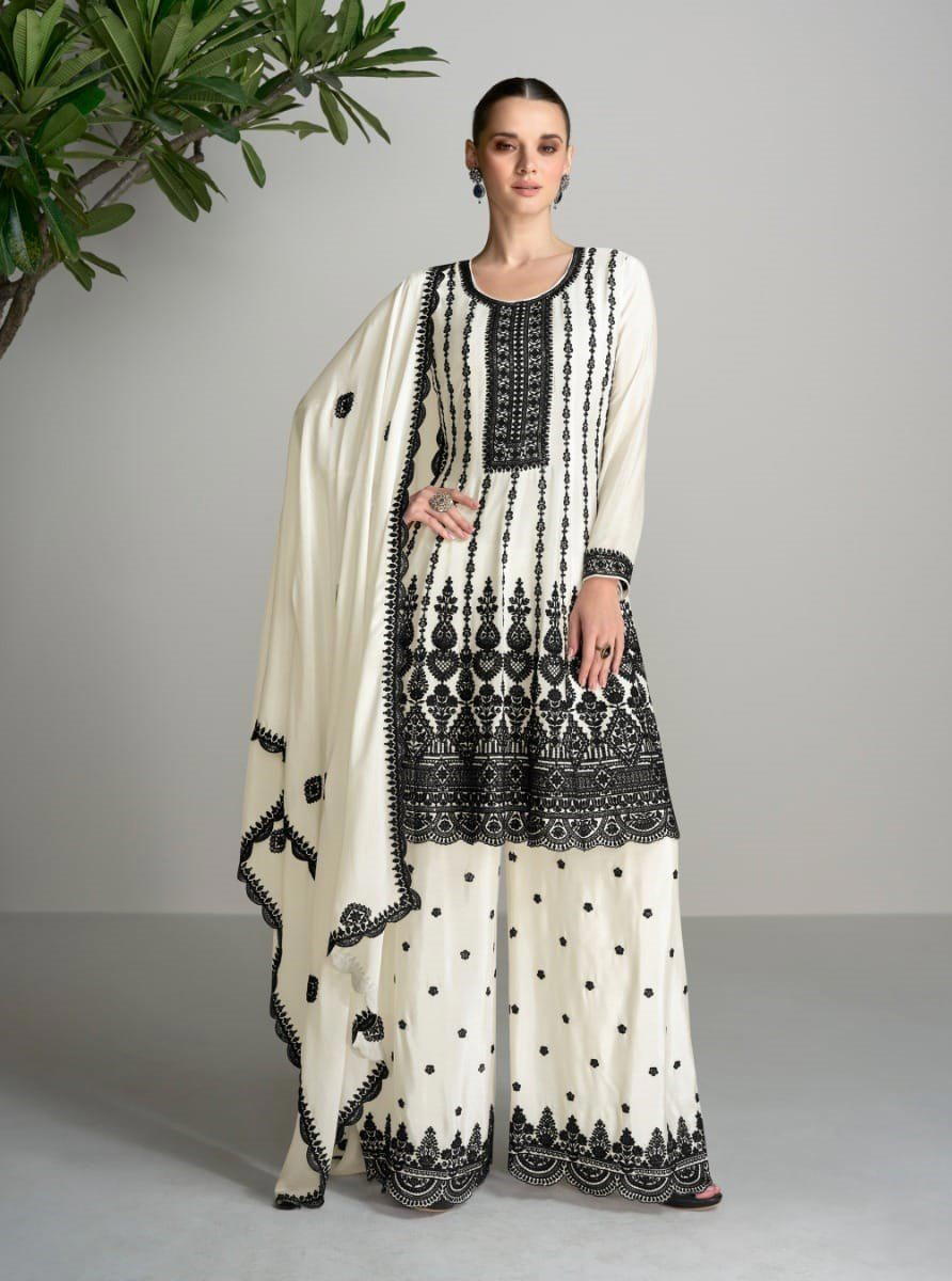 ZURI BY AASHIRWAD BLOMMING CHINON SALWAR KAMEEZ WHOLESALER IN INDIA 1